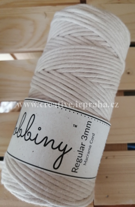 BobbinyMacrame Regular100m/3mm - Nude